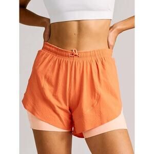 Outdoor Voices Orange 6" Jog Shorts Medium Lined Activewear Running Workout